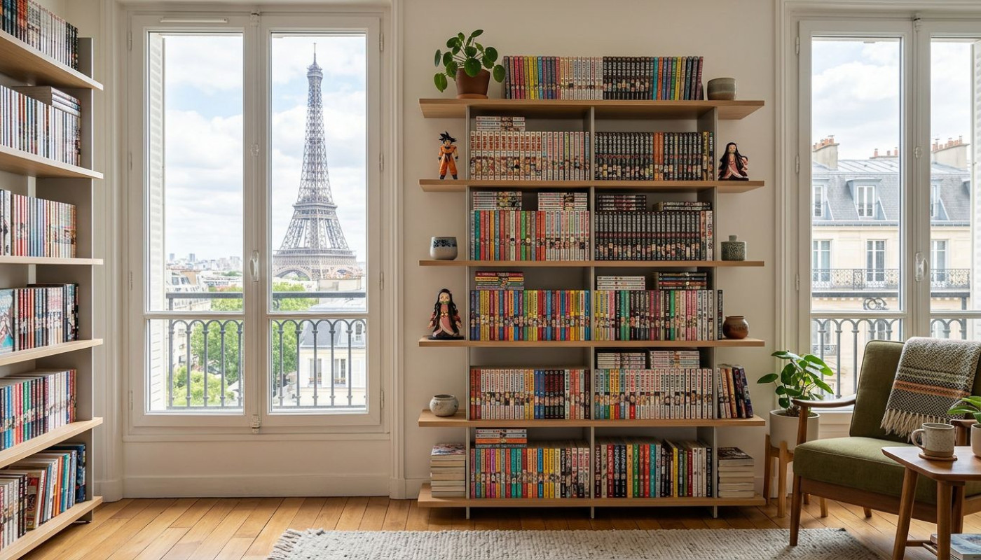 Entre passion et design : la quête de la meilleure étagère mangas à paris